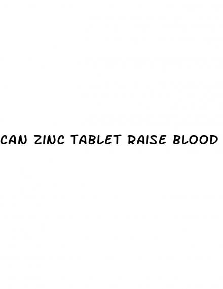 can zinc tablet raise blood pressure