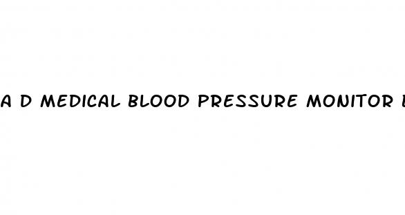 a d medical blood pressure monitor bluetooth