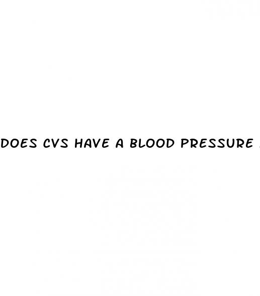 does cvs have a blood pressure machine