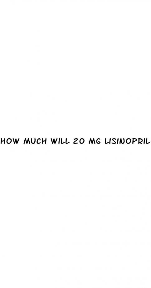how much will 20 mg lisinopril lower blood pressure