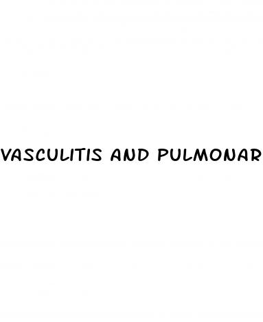 vasculitis and pulmonary hypertension