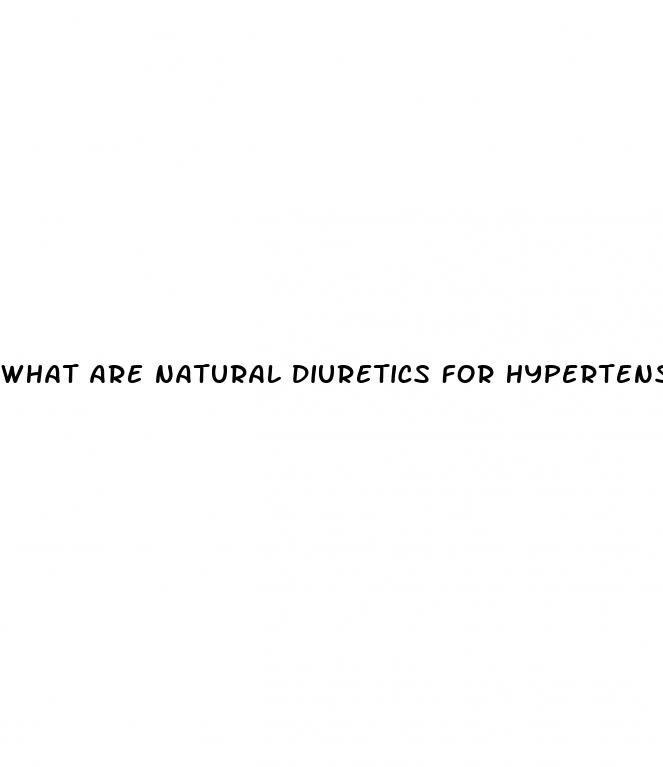 what are natural diuretics for hypertension