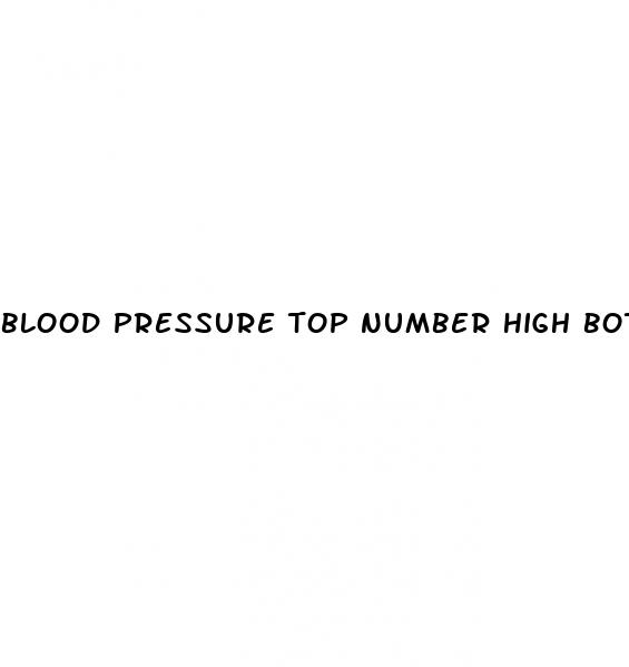 blood pressure top number high bottom number good