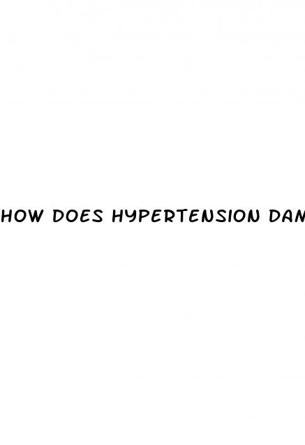 how does hypertension damage endothelium