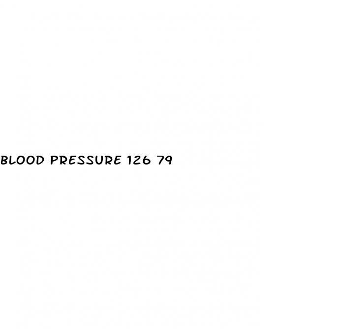 blood pressure 126 79