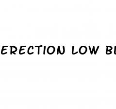 erection low blood pressure