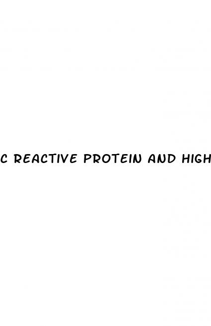c reactive protein and high blood pressure