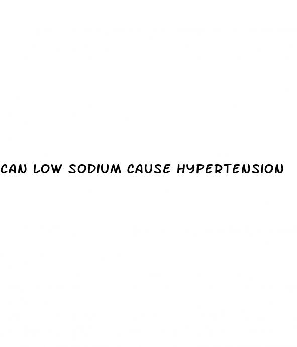 can low sodium cause hypertension