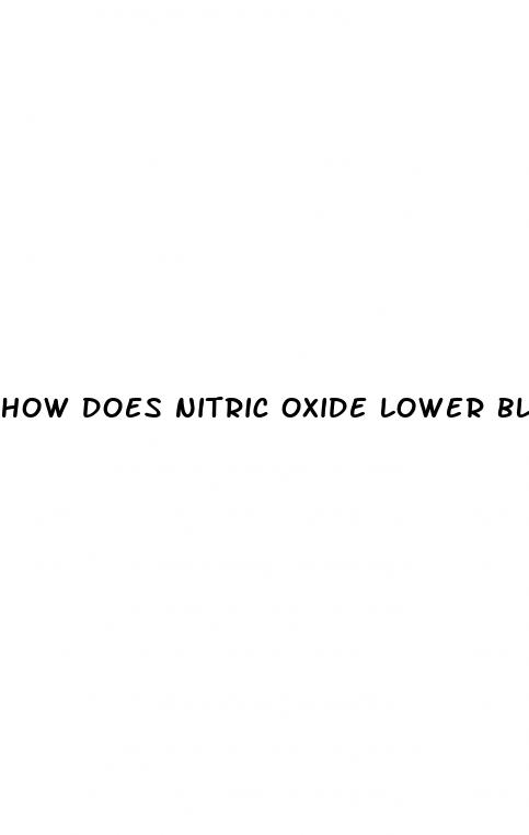 how does nitric oxide lower blood pressure