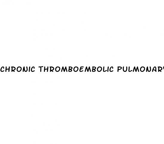 chronic thromboembolic pulmonary hypertension radiology
