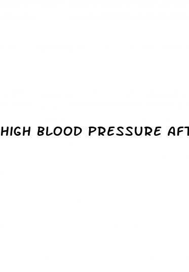 high blood pressure after seizure