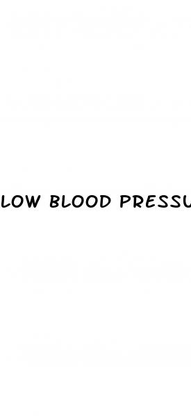 low blood pressure due to exercise