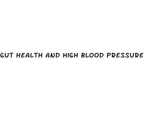 gut health and high blood pressure