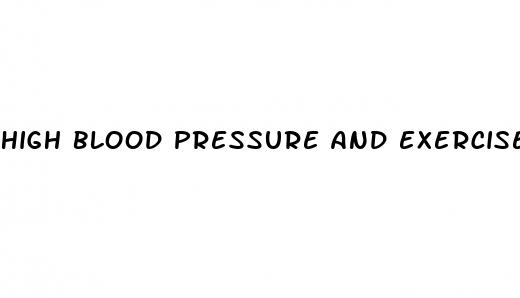 high blood pressure and exercise precautions