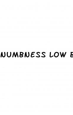 numbness low blood pressure