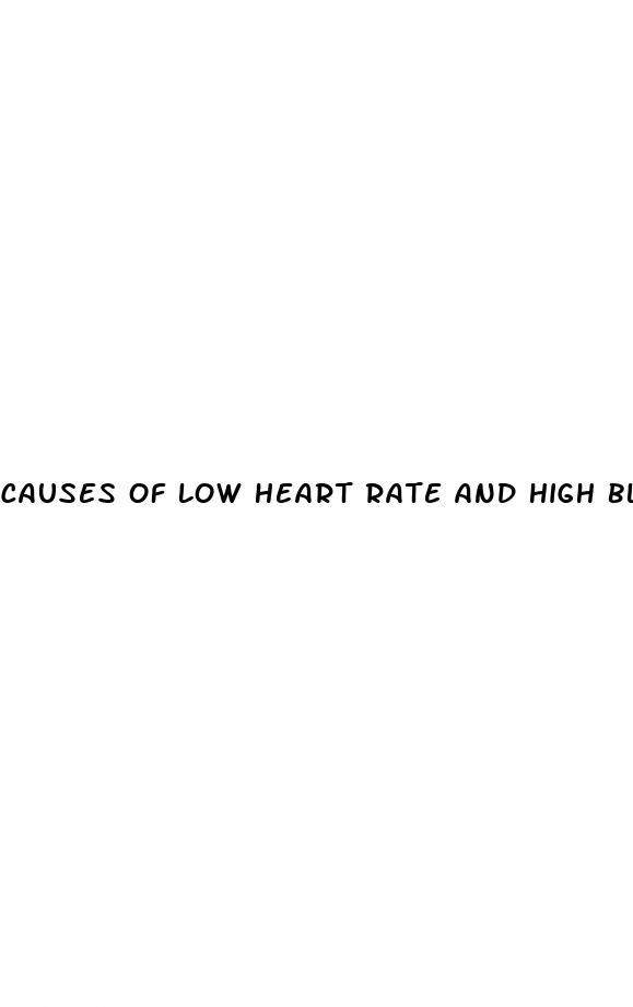 causes of low heart rate and high blood pressure