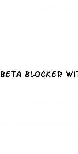 beta blocker with low blood pressure