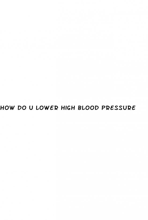 how do u lower high blood pressure