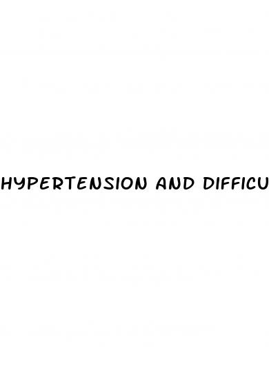 hypertension and difficulty breathing