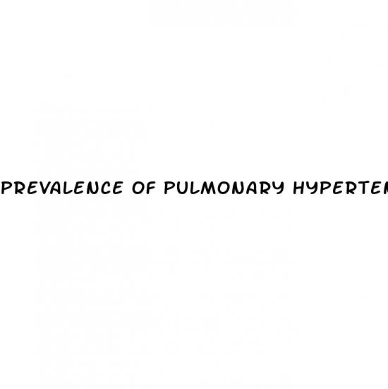 prevalence of pulmonary hypertension in the united states