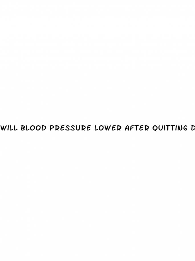 will blood pressure lower after quitting drinking
