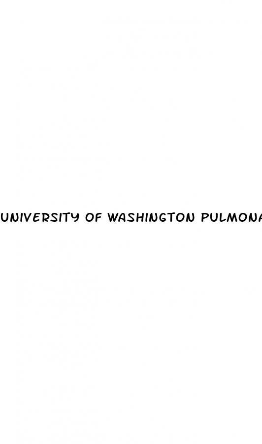 university of washington pulmonary hypertension clinic