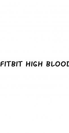 fitbit high blood pressure