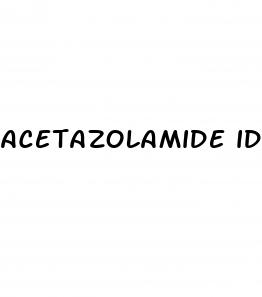acetazolamide idiopathic intracranial hypertension