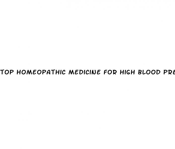 top homeopathic medicine for high blood pressure