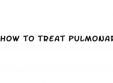 how to treat pulmonary hypertension treatment
