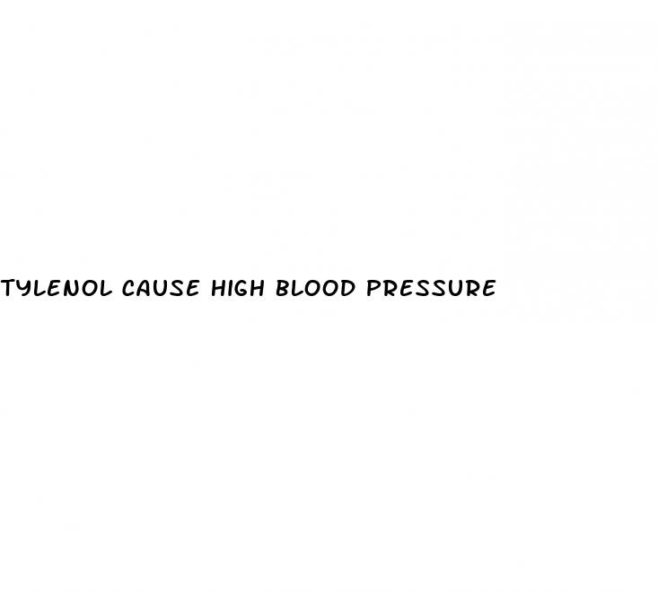 tylenol cause high blood pressure