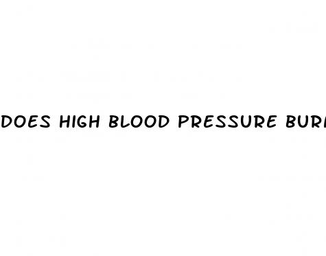 does high blood pressure burn more calories