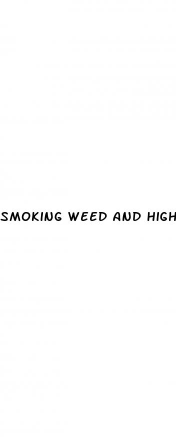 smoking weed and high blood pressure