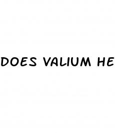 does valium help lower blood pressure