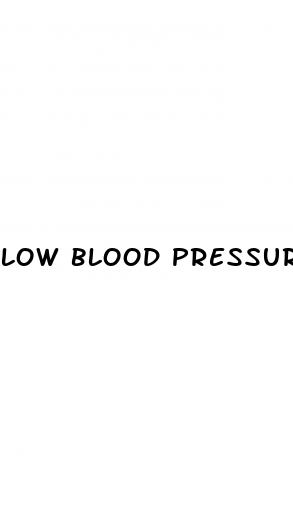 low blood pressure homeostasis