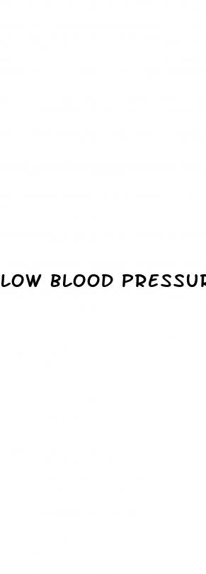 low blood pressure in elderly patients