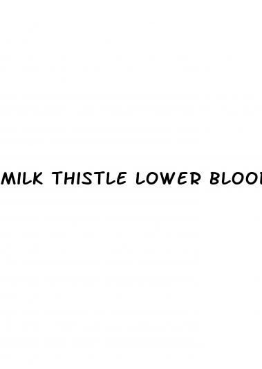 milk thistle lower blood pressure
