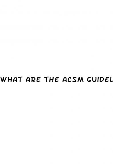 what are the acsm guidelines for hypertension blood pressure