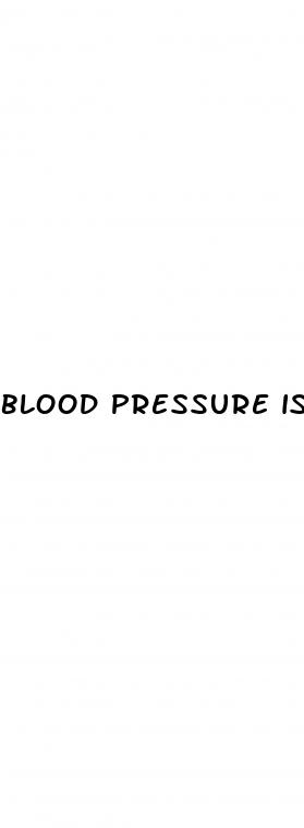 blood pressure is 80 60