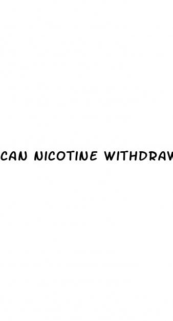 can nicotine withdrawalc cause hypertension