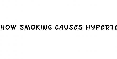 how smoking causes hypertension