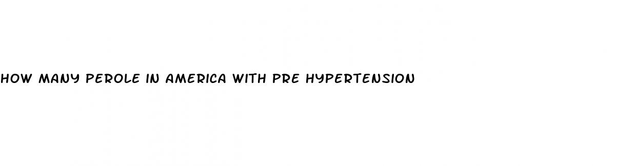 how many perole in america with pre hypertension