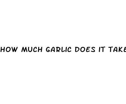 how much garlic does it take to lower blood pressure