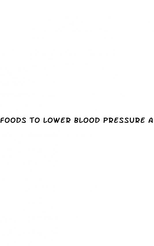 foods to lower blood pressure and sugar