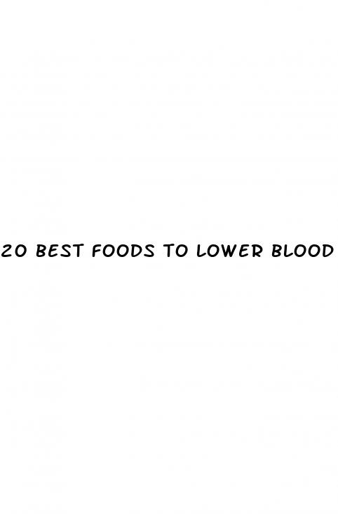 20 best foods to lower blood pressure