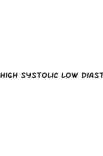 high systolic low diastolic blood pressure forum