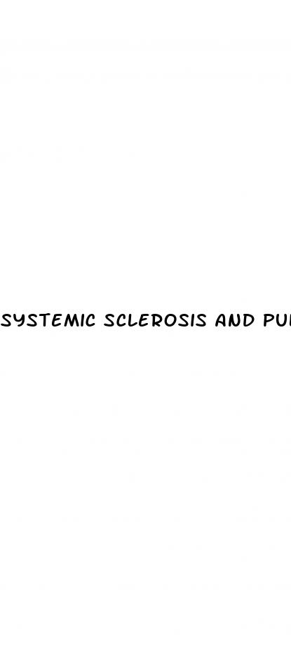 systemic sclerosis and pulmonary hypertension