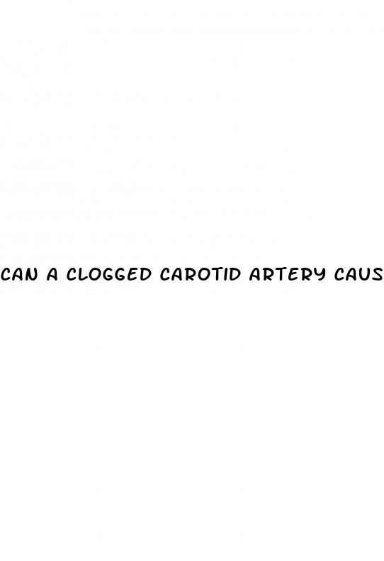 can a clogged carotid artery cause hypertension