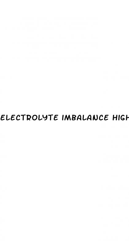 electrolyte imbalance high blood pressure