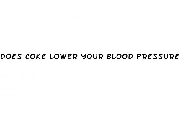 does coke lower your blood pressure